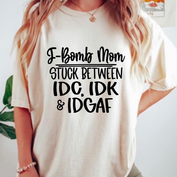 New F bomb mom Funny Graphic Shirt S-5X - Picture 5 of 8